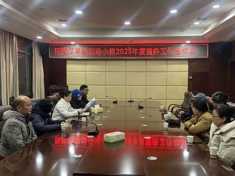 0204民盟汉寿县活动小组召开2025年度盟务工作总结会议