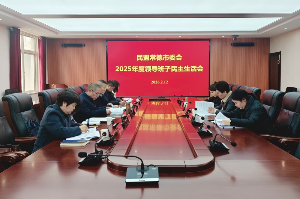 民盟常德市委会召开2025年度领导班子民主生活会